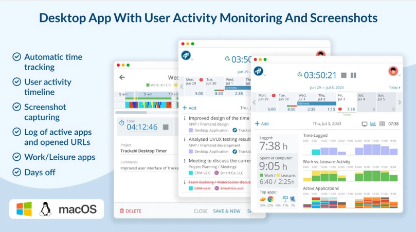 Trackabi Time Tracker App